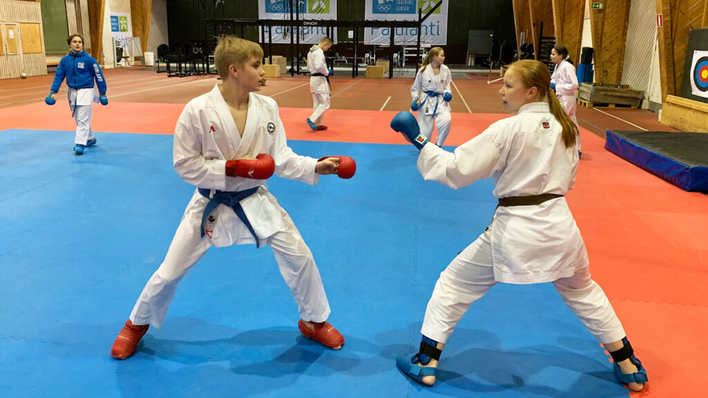 Pajulahden yläkoululeirityksen lajina karate